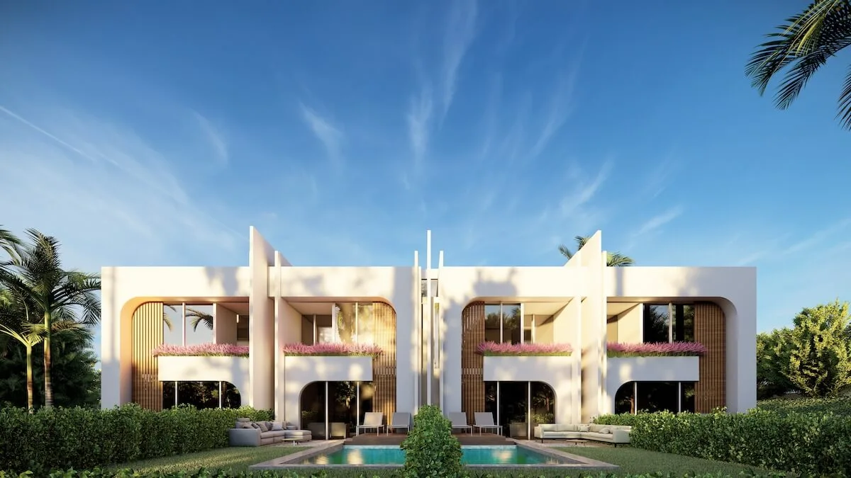 واجهات مبانٍ سكنية منخفضة الارتفاع في ذا ميديان